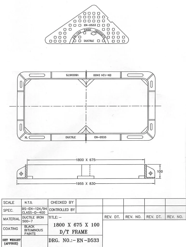 MC D400 1800X675X100